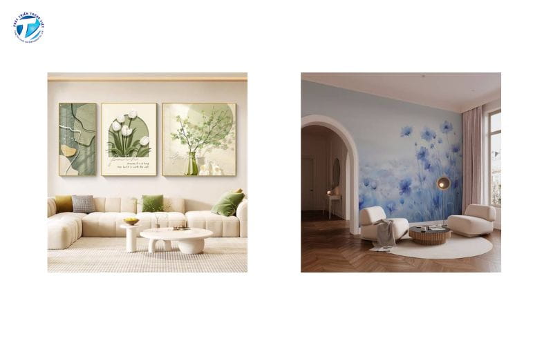 Tranh 3D hoa lá nghệ thuật